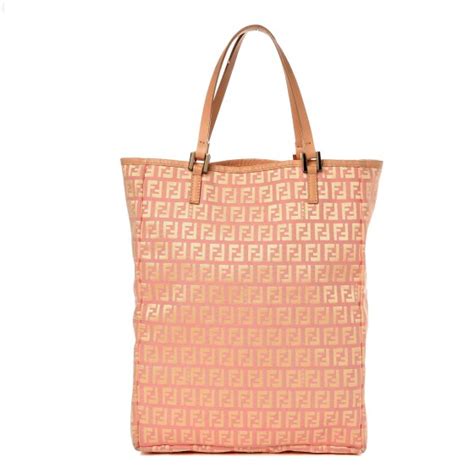 FENDI Zucchino Tote Pink 269811 